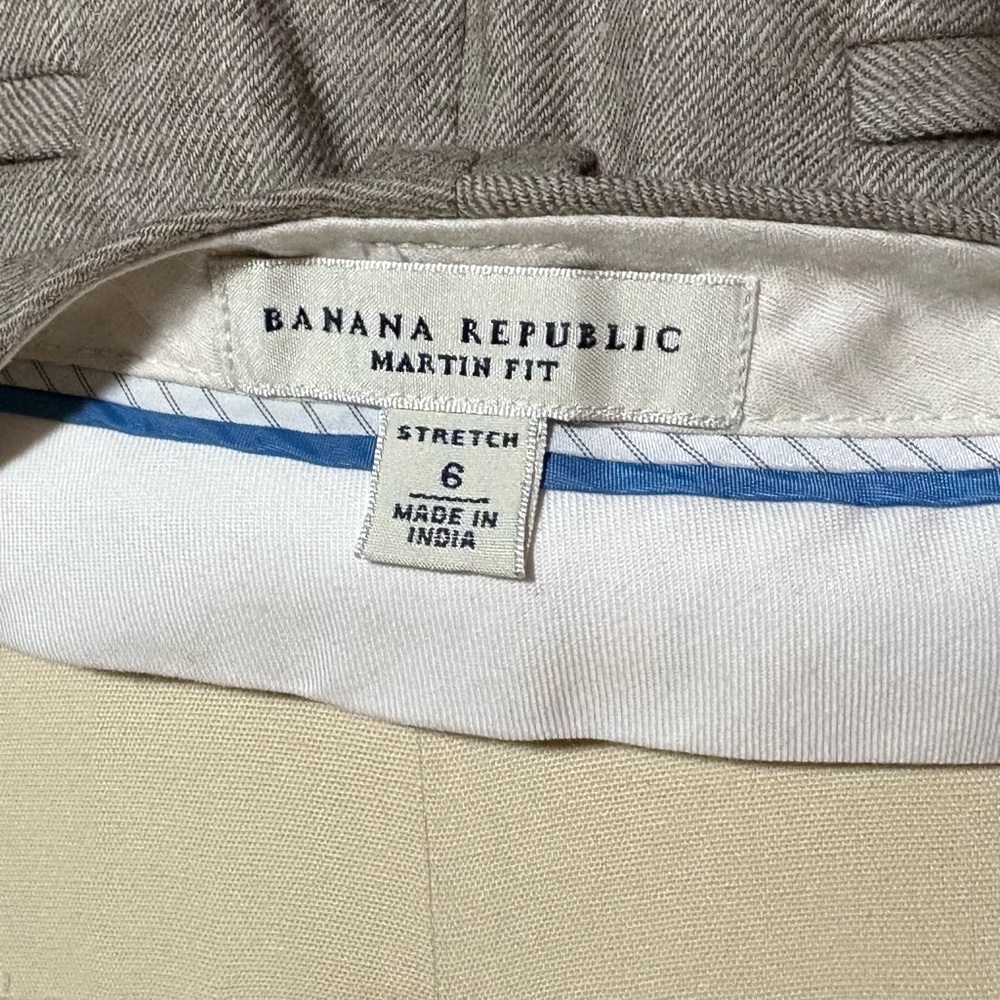 Banana Republic Beige Tailored Martin Pants with Cuff size 6 - Picture 4 of 5